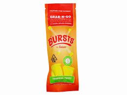 Burst Sour Tropical Twist Infused Live Resin Gummies 800mg INDICA SKU