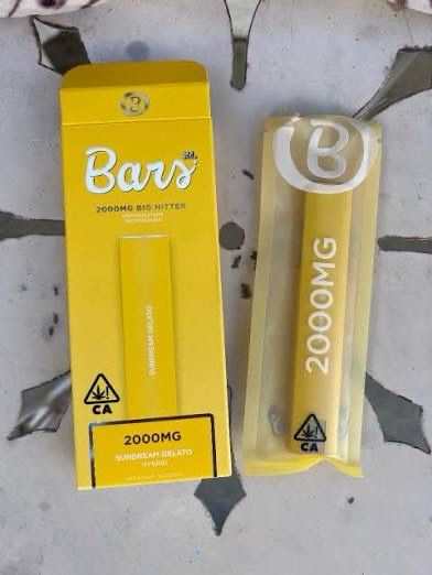 Sauce Bars: 2gram Disposable Vape - Sundream Gelato HYBRID