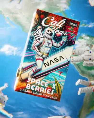 Cali Clear: 2grams Liquid Diamonds Disposable Vape - Space X Berries (INDICA)