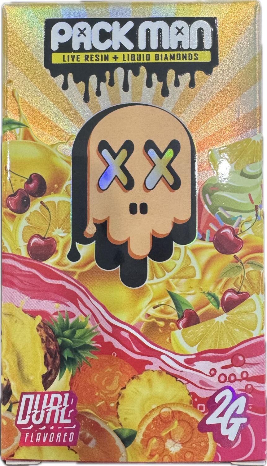 Packman 2g Live Resin + Liquid Diamond Disposable - Lemon Cherry Gelato / Fruit Punch