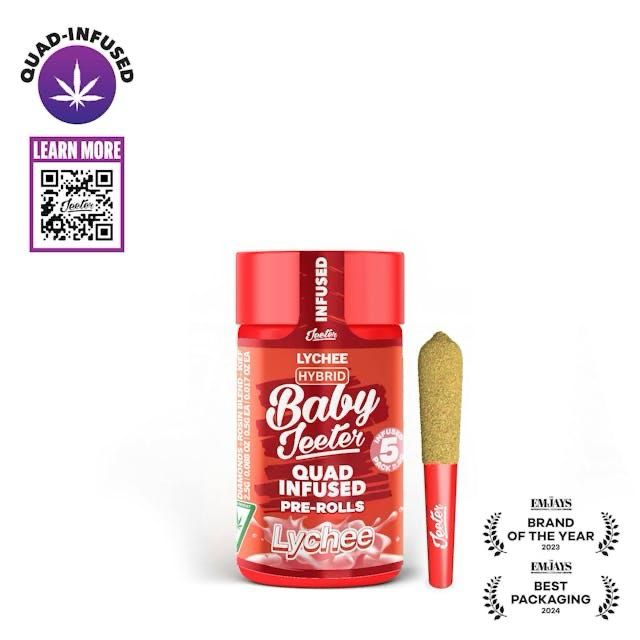 Jeeter: Rosin Enhanced Diamond Pre-rolls Lychee Hybrid