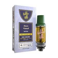 Hidden Hills Club: THC-A Ultra 2 Gram Live Rosin Carts - Sour Diesel SATIVA