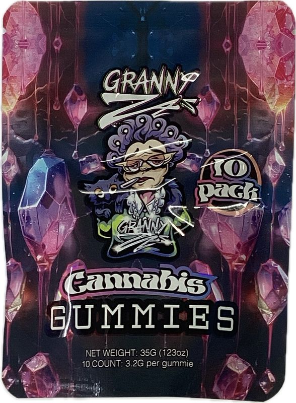 Granny Za: Cannabis Infused Gummies 100mg - Strawberry