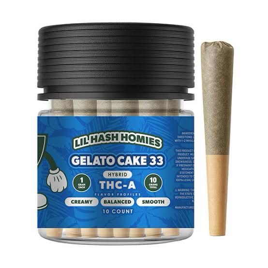 Hidden Hills: lil Hash Homies 10pk- Gelato Cake 33 HYBRID