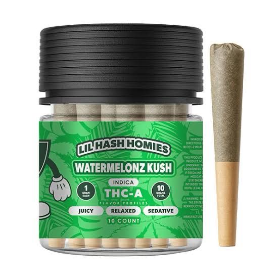 Hidden Hills: lil Hash Homies 10pk- Watermelon KUSH INDICA