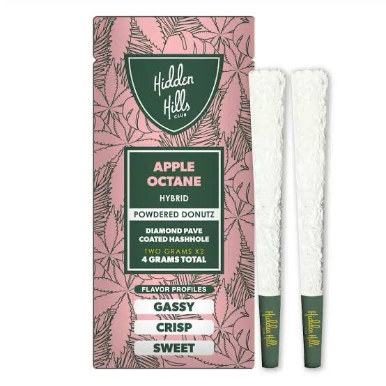 Hidden Hills: Powered Donuts 4gram Preroll - Apple Octane HYBRID