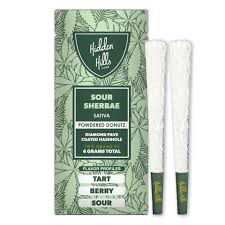 Hidden Hills: Powered Donuts 4gram Preroll - Sour Sherbae SATIVA