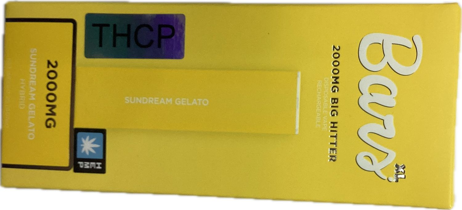 Bars: 2000mg SUNDREAM GELATO HYBRID DISPOSABLE VAPE