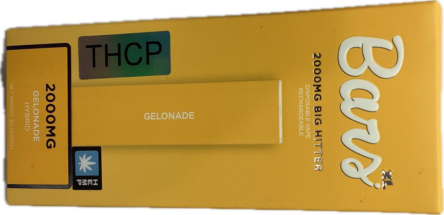 Bars: 2000mg GELONADE HYBRID DISPOSABLE VAPE