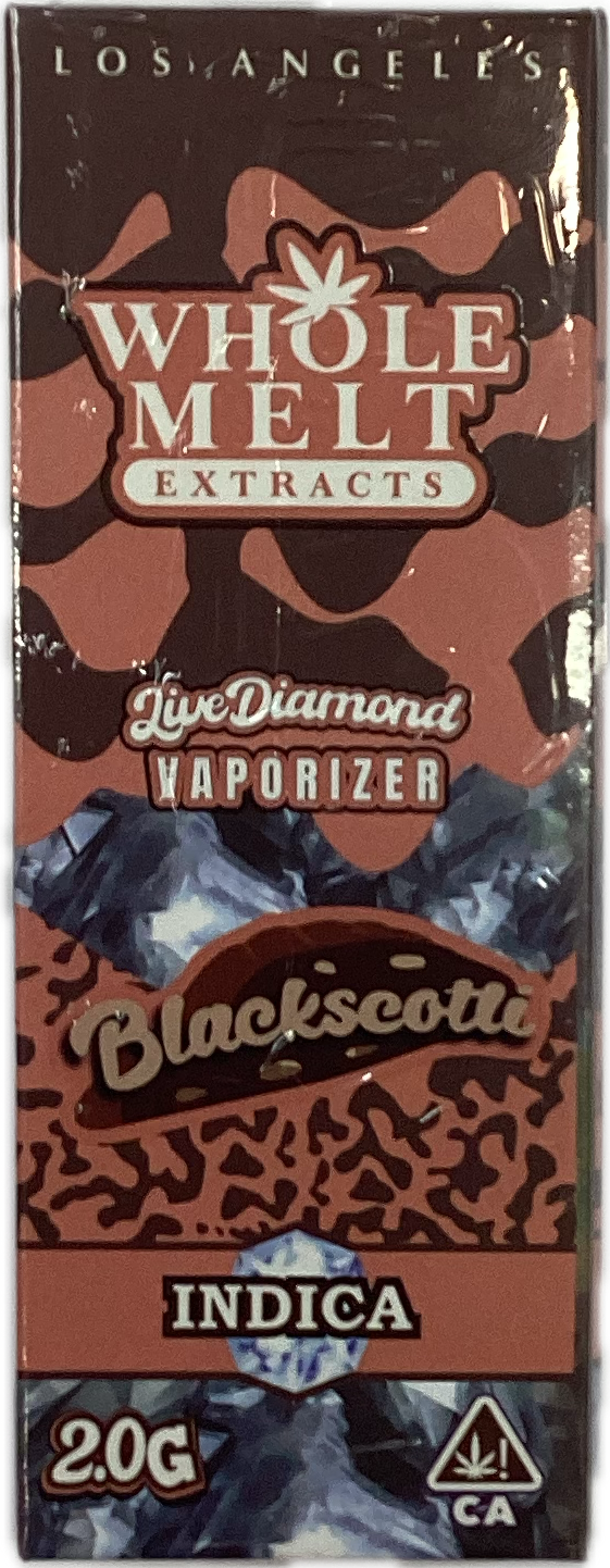 WHOLE MELT Extraxct: 2gram Live Diamond Vaporizer - Black Scotti INDICA