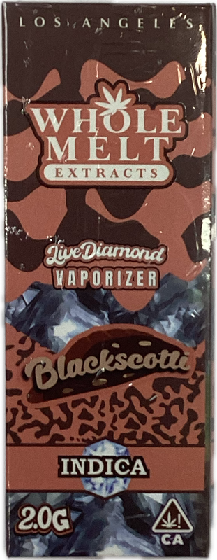 WHOLE MELT Extraxct: 2gram Live Diamond Vaporizer - Black Scotti INDICA