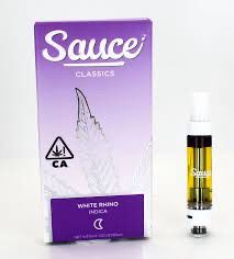 Sauce Classics: 1.5g Cartridge - White Rhino INDICA