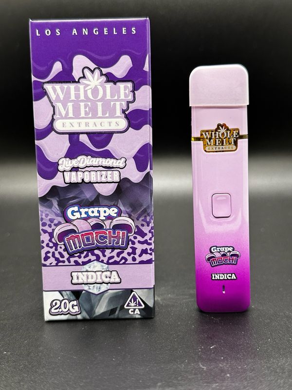 WHOLE MELT Extraxct: 2gram Live Diamond Vaporizer - Grape Mochi INDICA