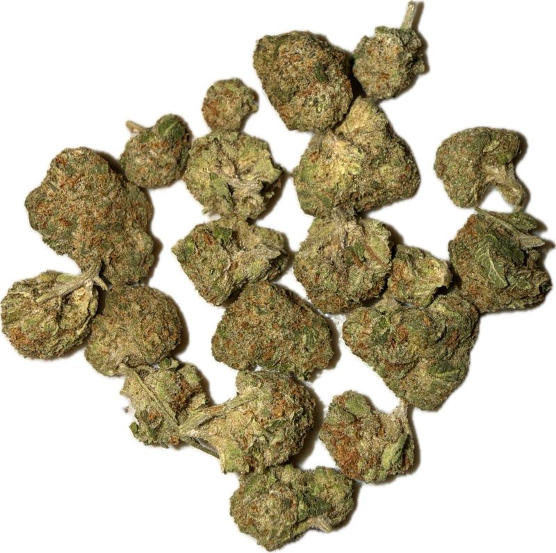 Flower: Donny Burger (Smalls) THC: 24% 3.5g INDICA