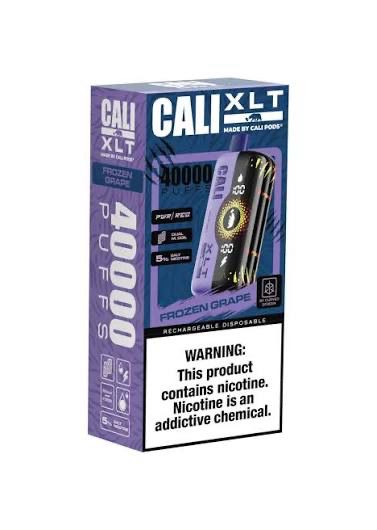 Cali XLT Disposable Vape 40k Puffs 25mL 5% Nic - Frozen Grape