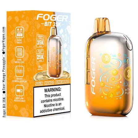 Foger BIT Disposable Vape 35k Puffs 20mL 5% Nic - Sour Mango Pineapple
