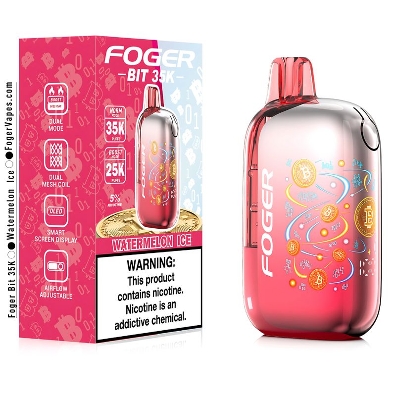 Foger BIT Disposable Vape 35k Puffs 20mL 5% Nic - Watermelon Ice
