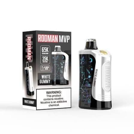 Rodman MVP Disposable Vape 65k Puffs 5% Nic - White Gummy