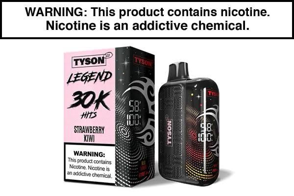 Tyson 2.0 Legend Disposable Vape 30k Puffs 16mL 5% Nic - Strawberry Kiwi