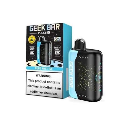 Geek Bar Pulse X Disposable Vape 25k Puffs 18mL 5% Nic - Blue Razz Ice