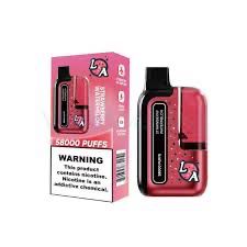L&A Tank Disposable Vape 58k Puffs 5% Nic - Strawberry Watermelon