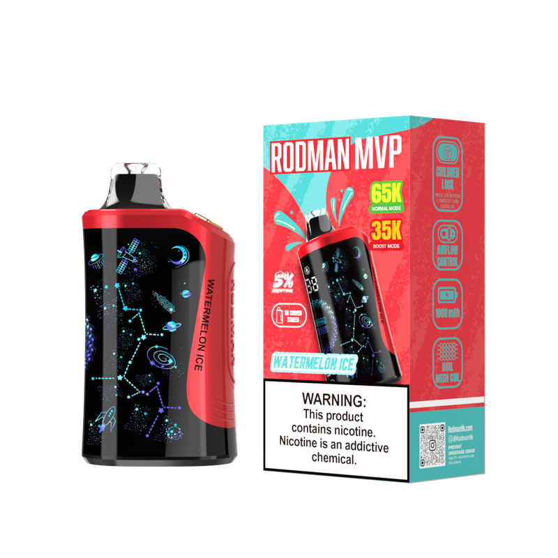 Rodman MVP Disposable Vape 65k Puffs 5% Nic - Watermelon Ice