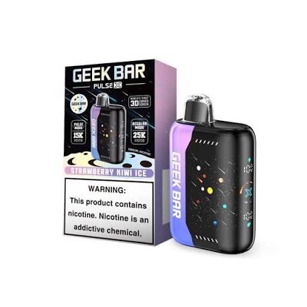Geek Bar Pulse X Disposable Vape 25k Puffs 18mL 5% Nic - Strawberry Kiwi Ice (Meteor Edition)