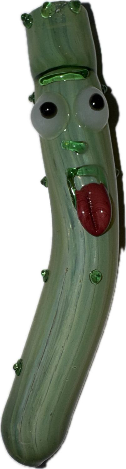 Glass Pickle Hand Pipe