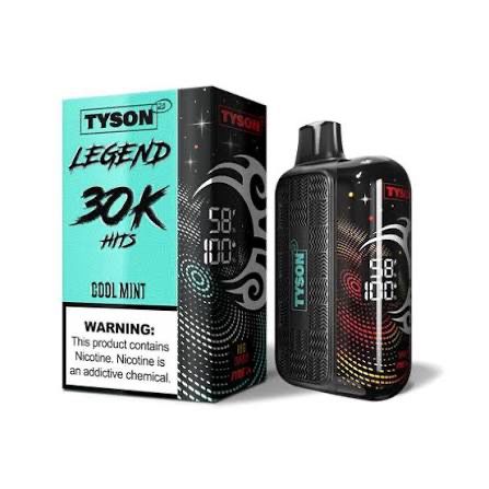 Tyson 2.0 Legend Disposable Vape 30k Puffs 16mL 5% Nic - Cool Mint