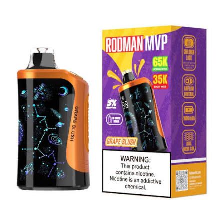 Rodman MVP Disposable Vape 65k Puffs 5% Nic - Grape Slush