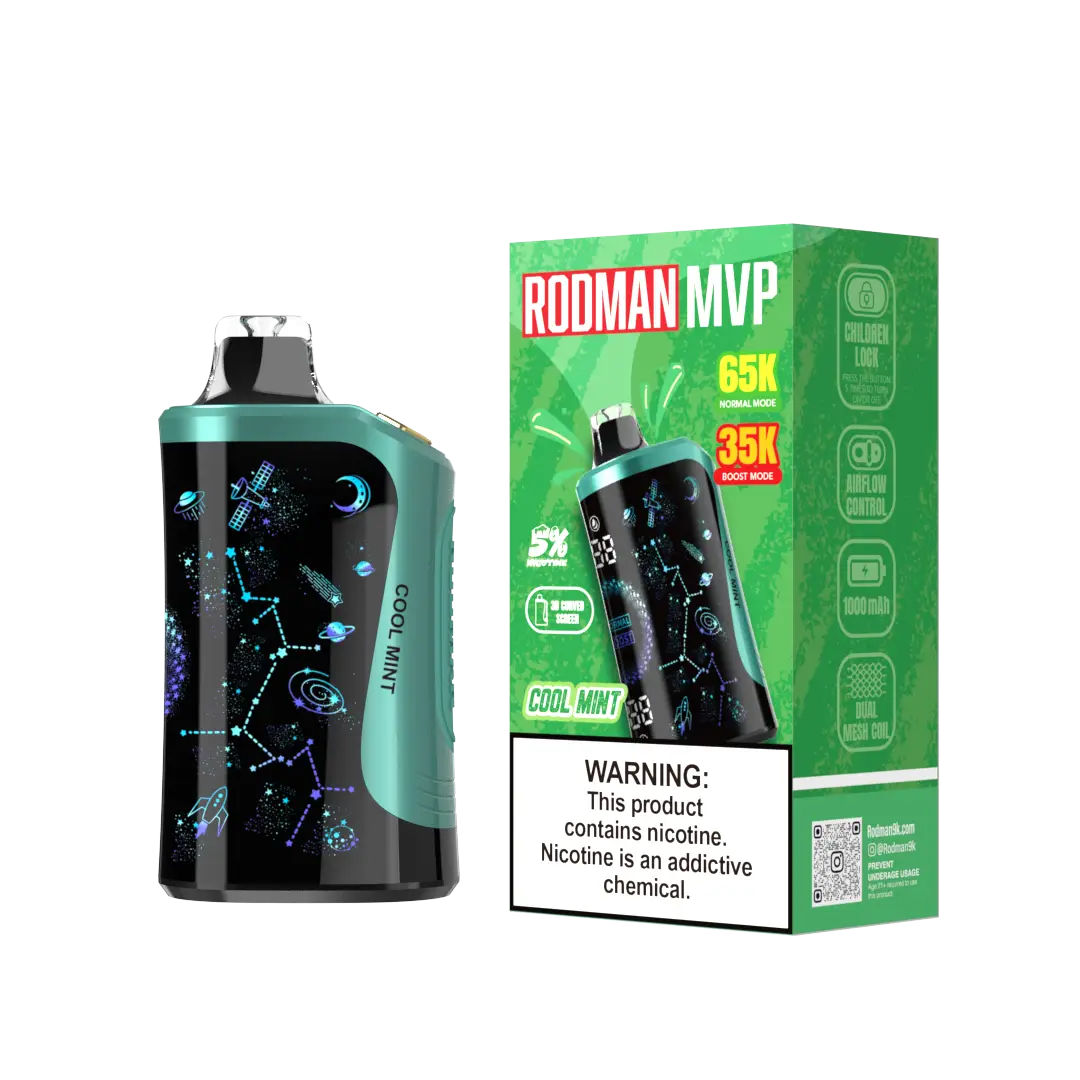 Rodman MVP Disposable Vape 65k Puffs 5% Nic - Cool Mint
