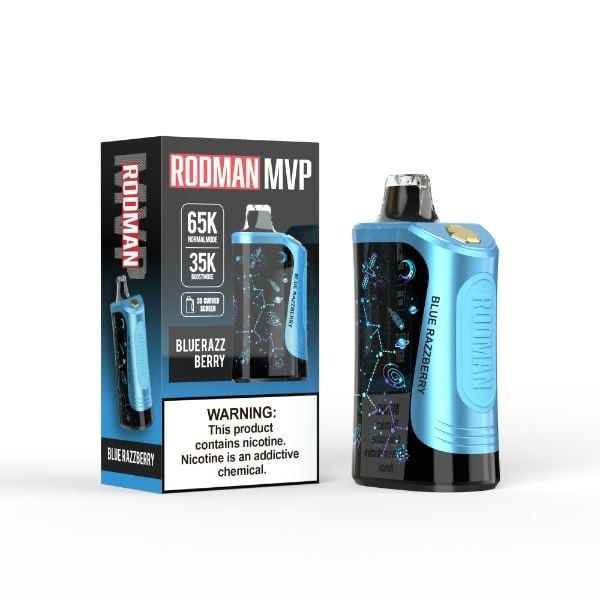 Rodman MVP Disposable Vape 65k Puffs 5% Nic - Blue Razzberry