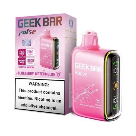 Geek Bar Pulse Disposable Vape 15k Puffs 16mL 5% Nic - Blueberry Watermelon (Taurus)