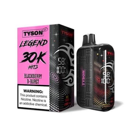 Tyson 2.0 Legend Disposable Vape 30k Puffs 16mL 5% Nic - BlackBerry B-Burst