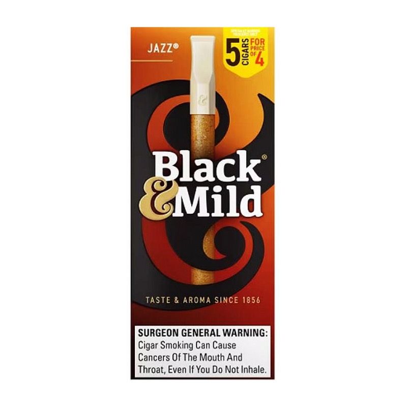 Black And Mild Plastic Tips 5ct - Jazz