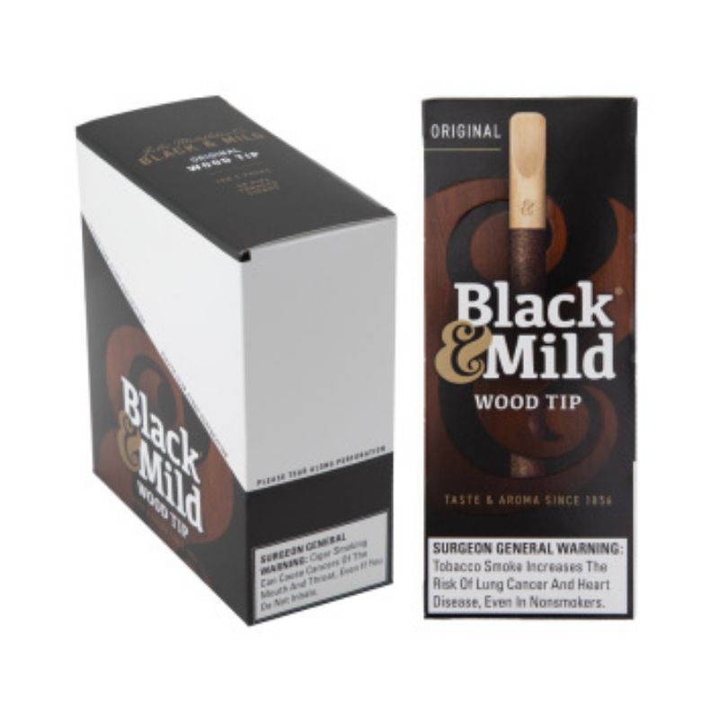 Black And Mild Wood Tips 5ct - Original