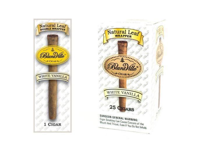 Bluntville Natural Leaf Double Wrapped Cigarillos - White Vanilla