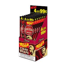 Zig Zag Rillo Size Cigar Wraps 4 Pack - Sweet