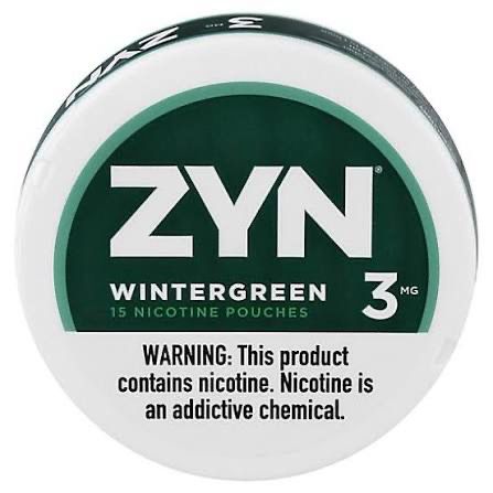 Zyn Nicotine Pouches 3mg - Wintergreen