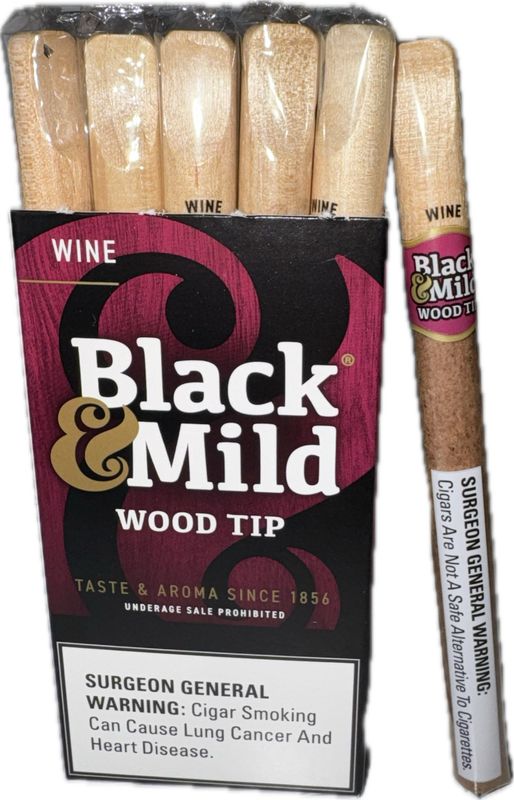 Black And Mild Wood Tips - Wine