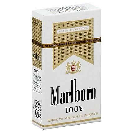 Cigarette: Marlboro - Gold Pack 100’s