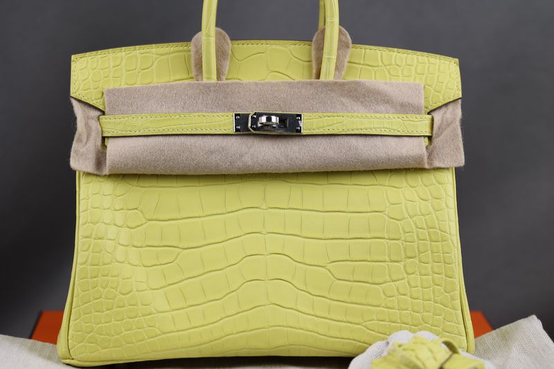 Hermès Birkin 25 Lime Matt Alligator