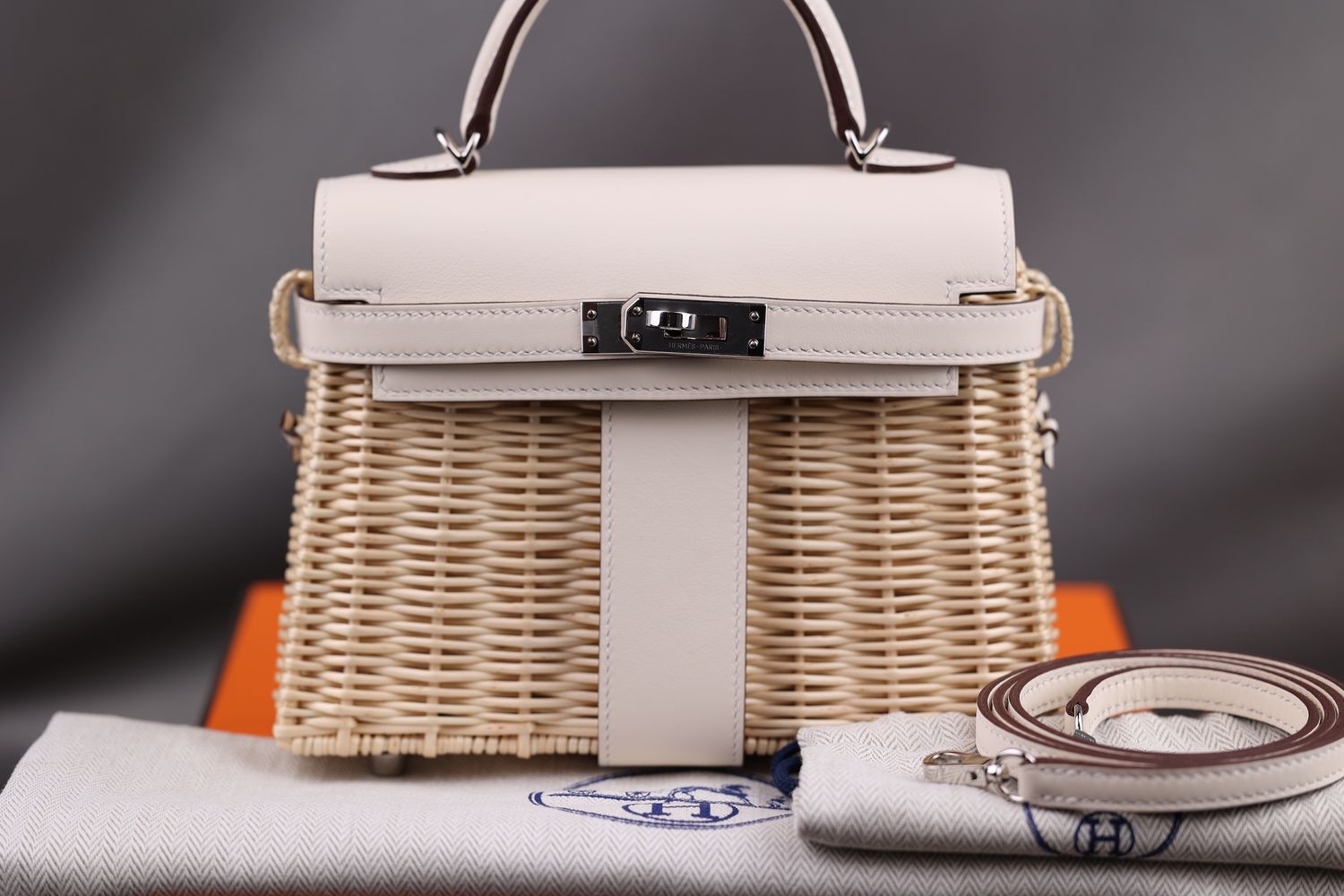Hermès Mini Kelly 20 Osier Veau Nata Swift