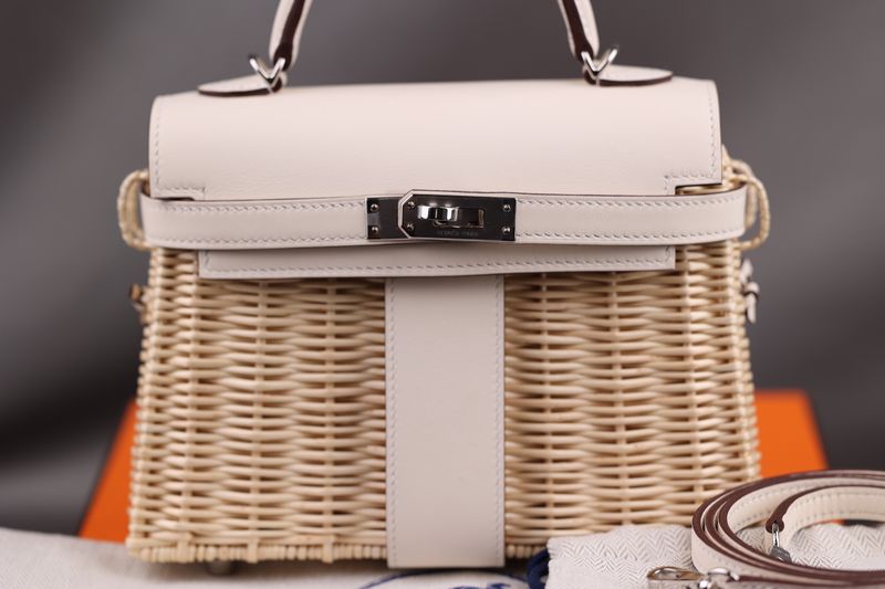 Hermès Mini Kelly 20 Osier Veau Nata Swift