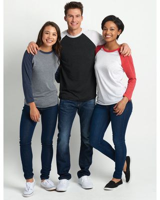 Tri-blend Three-Quarter Sleeve Raglan