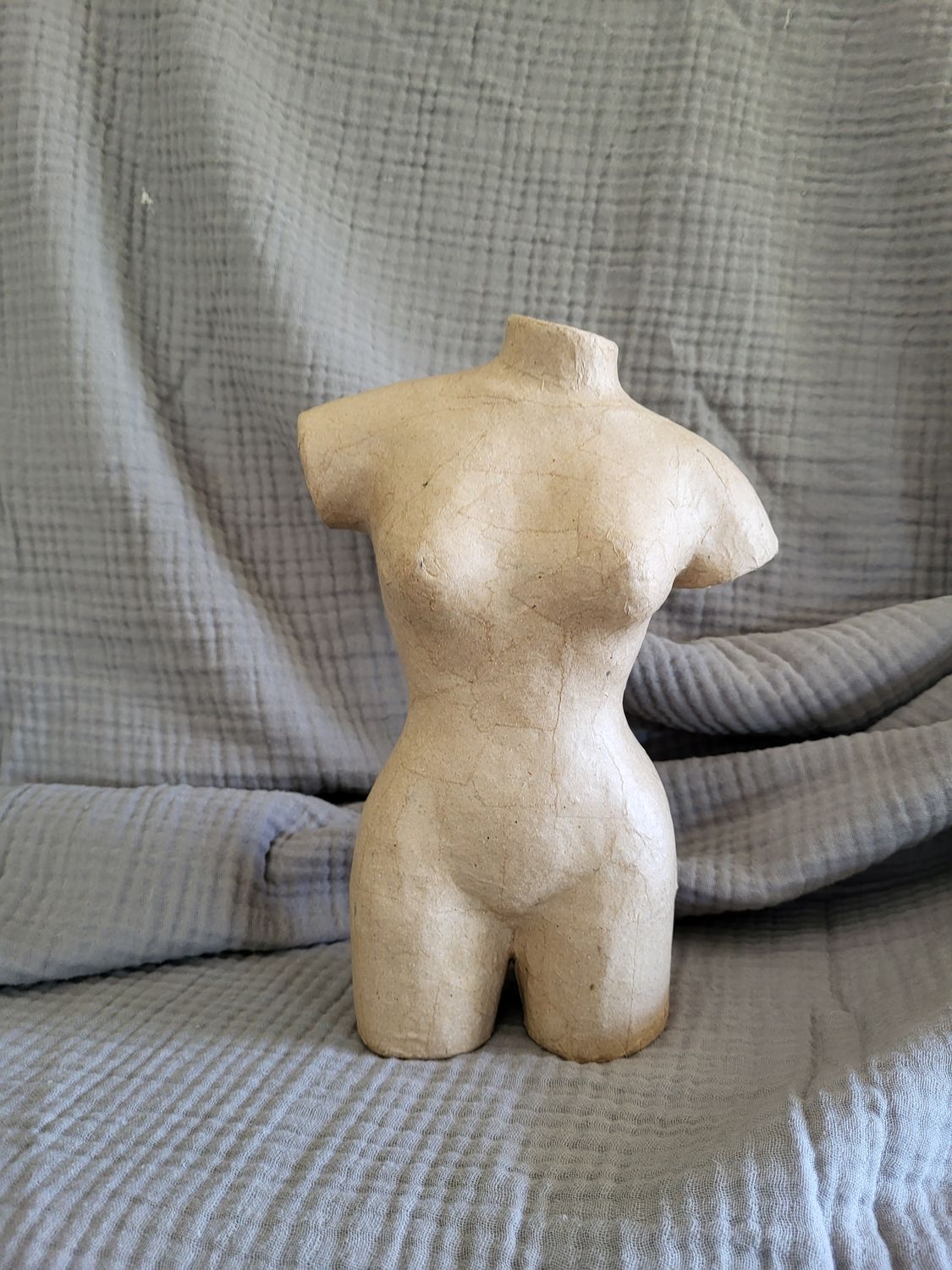 Paper Mache Torso- 10&quot; with Shoulders
