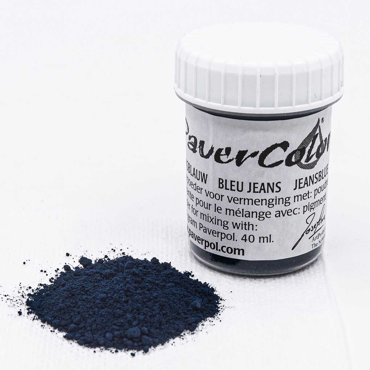 Pavercolor Powder Pigment- Denim Blue 40 ml