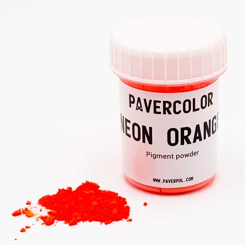 NEW- Pavercolor Powder Pigment- NEON Orange 40 ml