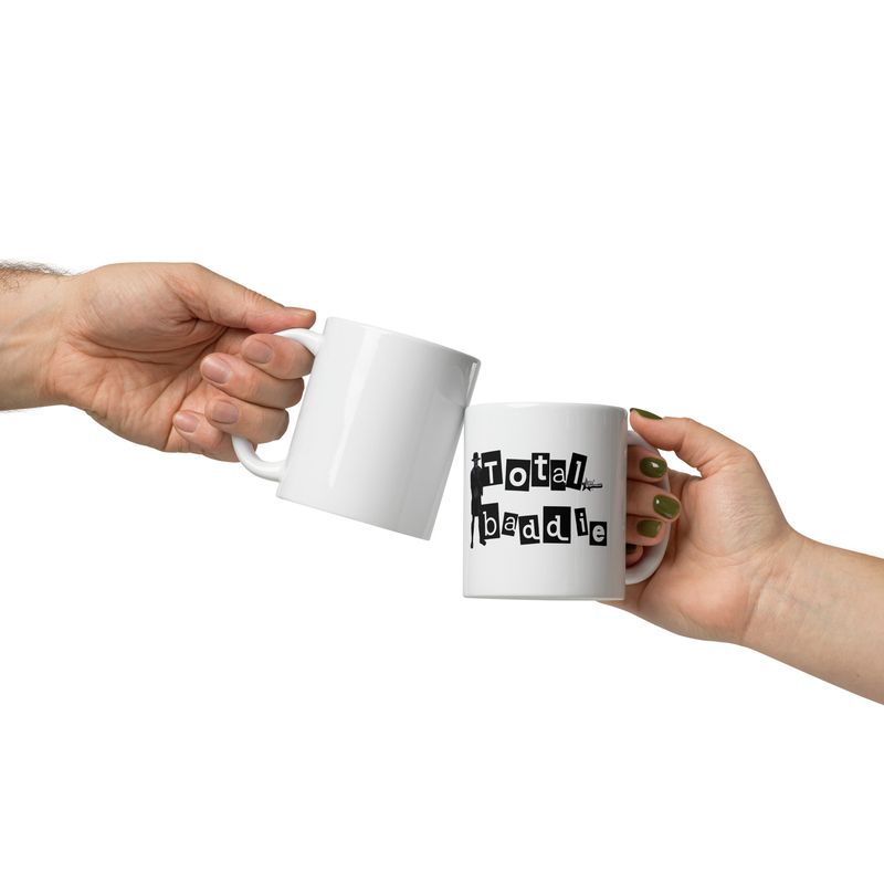 Mysterious Man White glossy mug