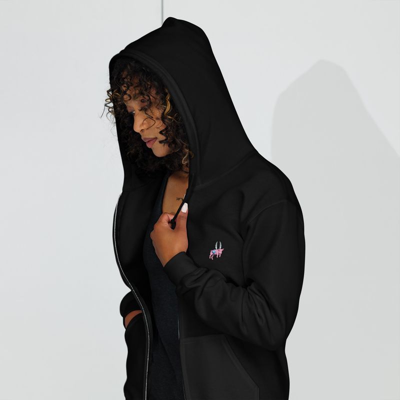 Flying Pig Pink Unisex heavy blend zip hoodie